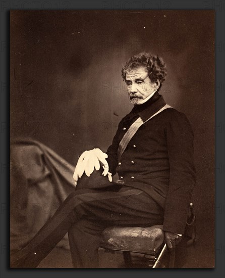 Roger Fenton (British, 1819 - 1869), Lieutenant General Sir Colin Campbell, G.C.B., 1855, salted paper print from collodion glass negative