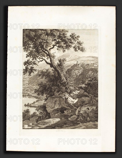 Albert Christoph Dies (Austrian, 1755 - 1822), Nemi, 1793, etching on laid paper