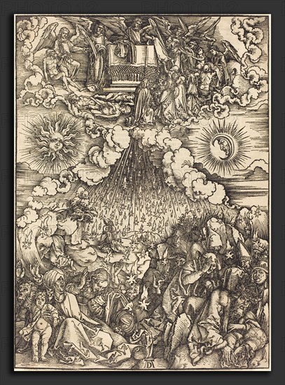 Albrecht DÃ¼rer (German, 1471 - 1528), The Opening of the Fifth and Sixth Seals, c. 1497, woodcut on laid paper