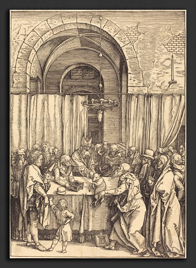 Albrecht DÃ¼rer (German, 1471 - 1528), Joachim's Offering Rejected, c. 1504-1505, woodcut