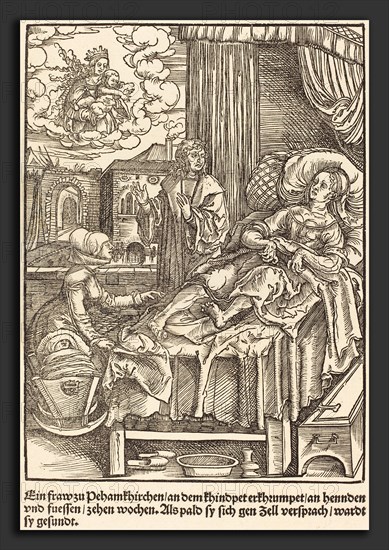 Master of the Miracles of Mariazell (German, active early 16th century), Ein fraw zu Peham Kirchen, c. 1503, woodcut