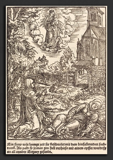 Master of the Miracles of Mariazell (German, active early 16th century), Ein Frau war lannge Zeit, c. 1503, woodcut