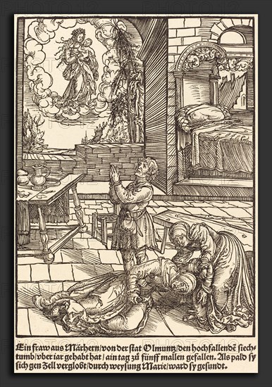 Master of the Miracles of Mariazell (German, active early 16th century), Ein frau aus Marhern, c. 1503, woodcut