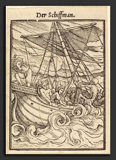 Hans Holbein the Younger (German, 1497-1498 - 1543), Sailor, woodcut