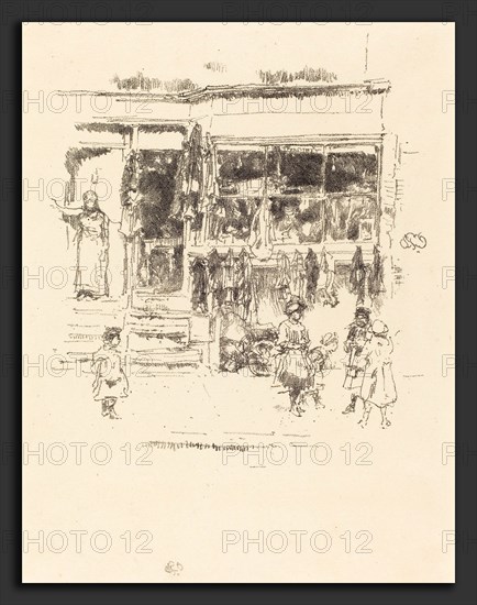 James McNeill Whistler (American, 1834 - 1903), Chelsea Rags, 1888, lithograph on cream laid paper