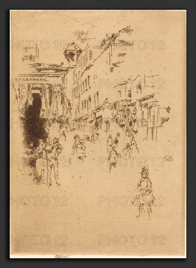 James McNeill Whistler (American, 1834 - 1903), Cutler Street, Hounsditch, 1887, etching