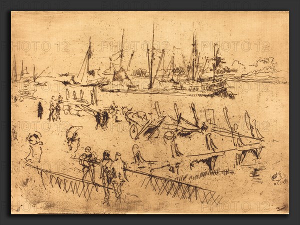 James McNeill Whistler (American, 1834 - 1903), Little Dordrecht, 1884, etching