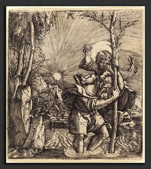 Albrecht Altdorfer (German, 1480 or before - 1538), Saint Christopher, c. 1515-1520, engraving