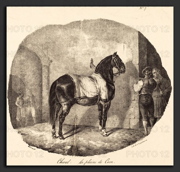 Théodore Gericault (French, 1791 - 1824), Cheval de la plaine de Caen, 1822, lithograph on wove paper