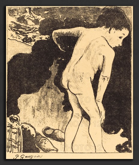Paul Gauguin (French, 1848 - 1903), Bathers in Brittany (Baigneuses Bretonnes), 1889, lithograph in black on imitation japan paper