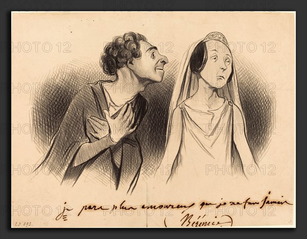 Honoré Daumier (French, 1808 - 1879), Je pars plus amoureux que jamais, 1841, lithograph