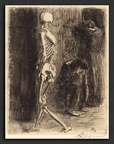 Albert Besnard, After the Visit (AprÃ¨s sa visite), French, 1849 - 1934, 1900, etching in black on Van Gelder Zonen wove paper