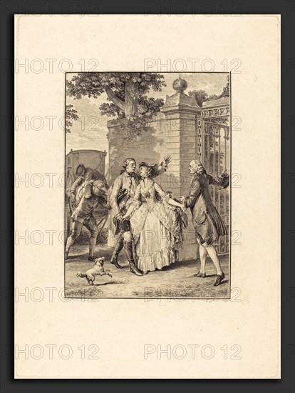 Antoine-Jean Duclos after Jean-Michel Moreau (French, 1742 - 1795), La confiance des belles Ã¢mes, 1777, etching and engraving