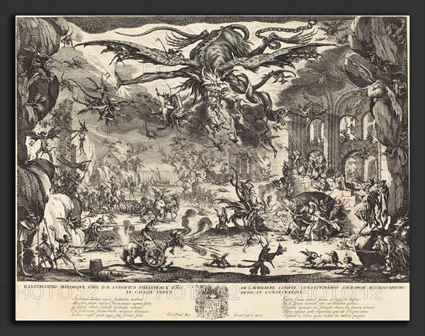 Jacques Callot (French, 1592 - 1635), The Temptation of Saint Anthony [second version], 1635, etching