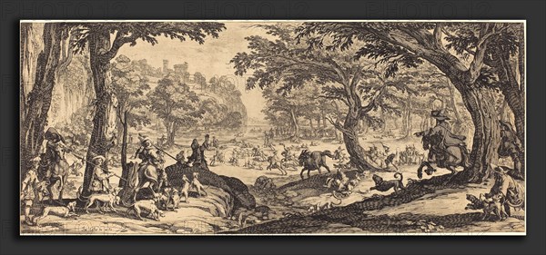 Jacques Callot (French, 1592 - 1635), The Stag Hunt, probably 1619, etching
