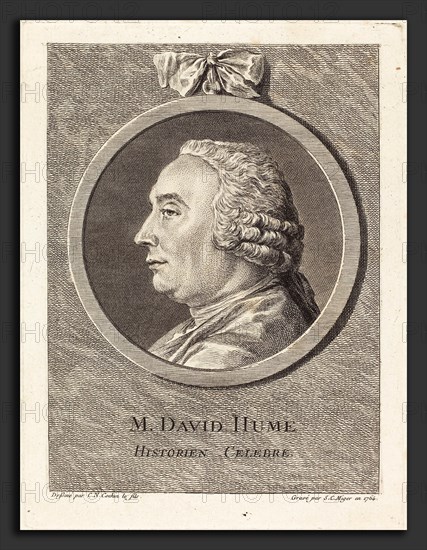 Simon Charles Miger after Charles-Nicolas Cochin II (French, 1736 - 1820), M. David Hume, 1764, engraving on laid paper [second state]