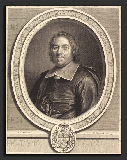 Nicolas de Poilly after Claude Lefebvre (French, 1626 - 1696), Nicolas Parfait, 1666, engraving