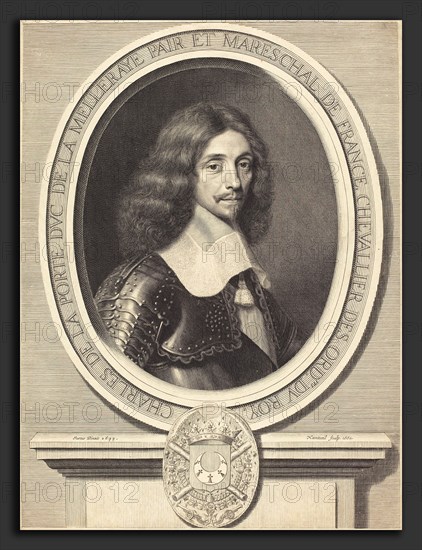Robert Nanteuil after Justus van Verus (French, 1623 - 1678), Marechal de La Meilleraye, 1662, engraving