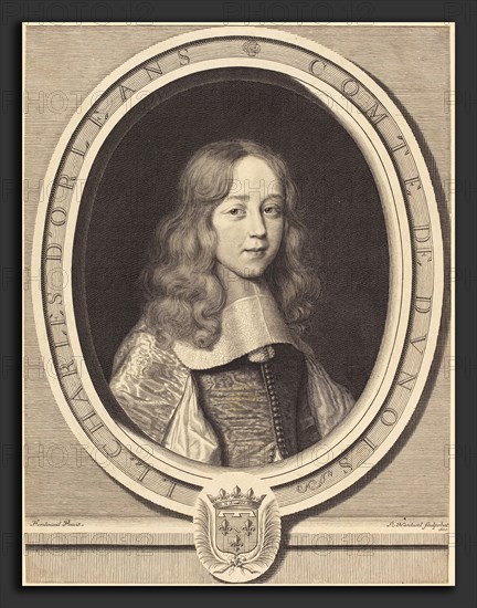 Robert Nanteuil (French, 1623 - 1678), Charles d'Orléans-Longueville, Comte de Dunois, 1660, engraving