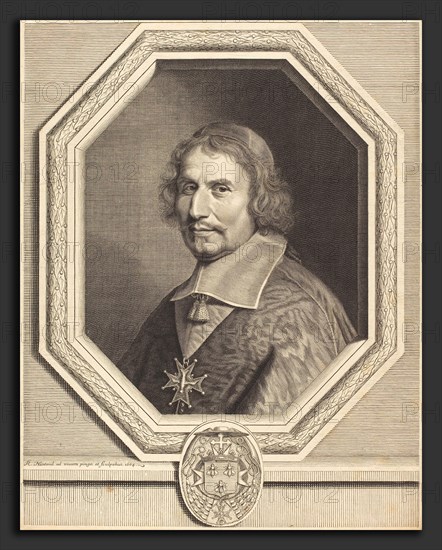 Robert Nanteuil (French, 1623 - 1678), Cardinal Antonio Barberini, 1664, engraving