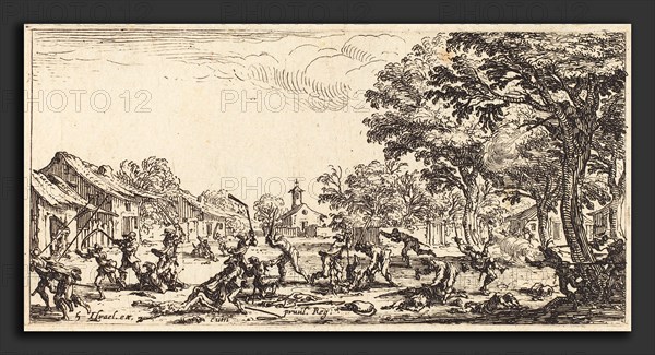 Jacques Callot (French, 1592 - 1635), The Peasants' Revenge, c. 1633, etching