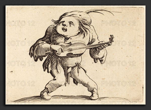 Jacques Callot (French, 1592 - 1635), The Guitar Player, c. 1622, etching and engraving