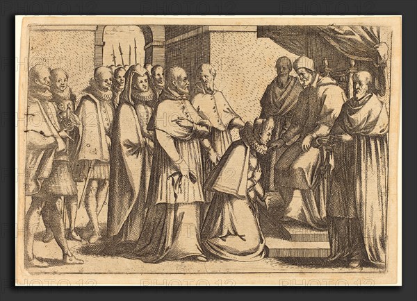 Jacques Callot (French, 1592 - 1635), Papal Audience, 1612, etching