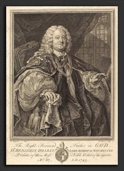 Bernard Baron after William Hogarth (French, 1696 - 1762), Bishop Hoadly, 1743, engraving