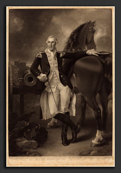 Valentine Green after Charles Willson Peale (British, 1739 - 1813), George Washington, 1785, mezzotint