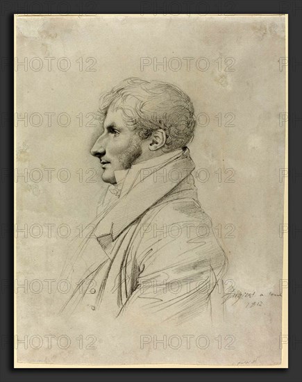 Jean-Auguste-Dominique Ingres (French, 1780 - 1867), Philippe Mengin de Bionval, 1812, graphite on wove paper