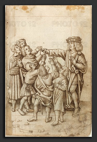 French early 16th century, "Do Not Give Your Right Hand to All and Sundry", c. 1512-1515, pen and brown ink on laid paper