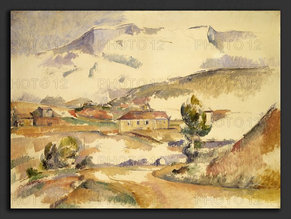 Paul Cézanne, Montagne Sainte-Victoire, from near Gardanne, French, 1839 - 1906, c. 1887, oil on canvas