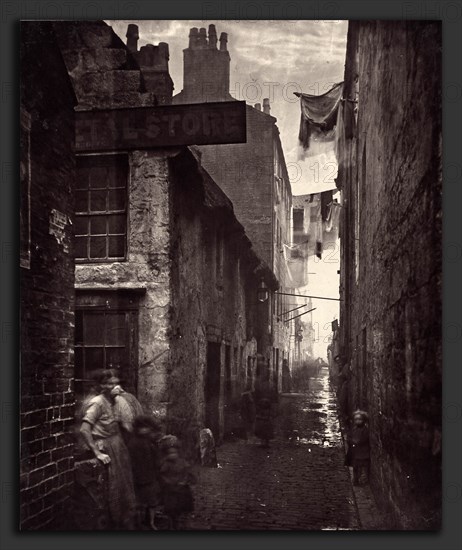 Thomas Annan, Old Vennel, Off High Street, Scottish, 1829 - 1887, 1868-1877, carbon print from collodion negative mounted on paperboard, 1878