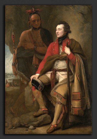 Benjamin West (American, 1738 - 1820), Colonel Guy Johnson and Karonghyontye (Captain David Hill), 1776, oil on canvas