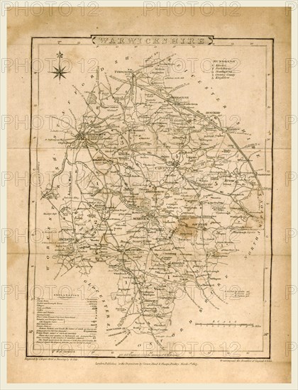 A Topographical and Historical Description of the County of Warwick  Illustrated with sixteen engravings and a map