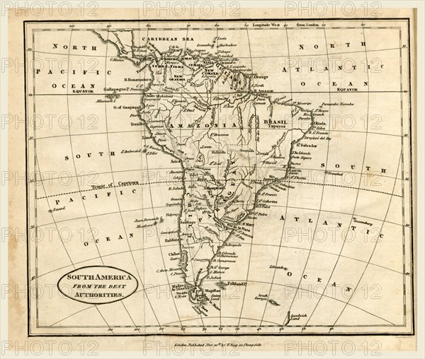 Map of South America