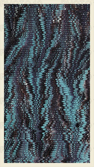 marbled paper, 19th century