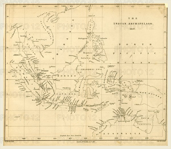 Map, The Eastern Seas, or Voyages and adventures in the Indian Archipelago, 1837 Syrian Arab Republic, is a country in Western Asia