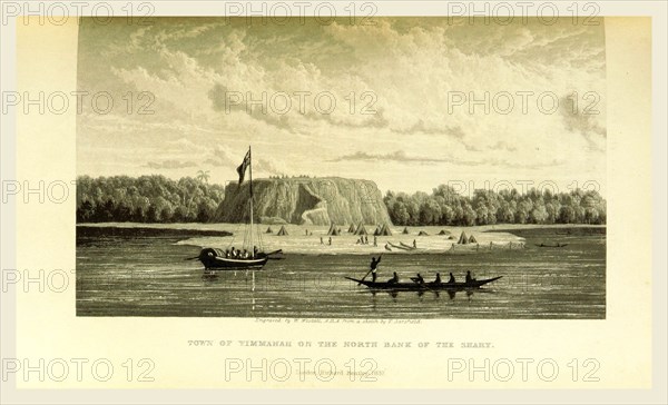 Yimmahah, Narrative of an expedition into the interior of Africa, by the River Niger, in the steam-vessels Quorra and Alburkah in 1832, 3, 4. By M. L. and R. A. K. Oldfield, 19th century engraving