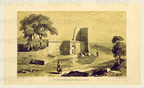 Casaurale, Algiers, Journal of a trip to the Algerine territory in 1837, 19th century engraving