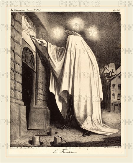 Honoré Daumier (French, 1808-1879), Le Fantome, 1835, lithograph
