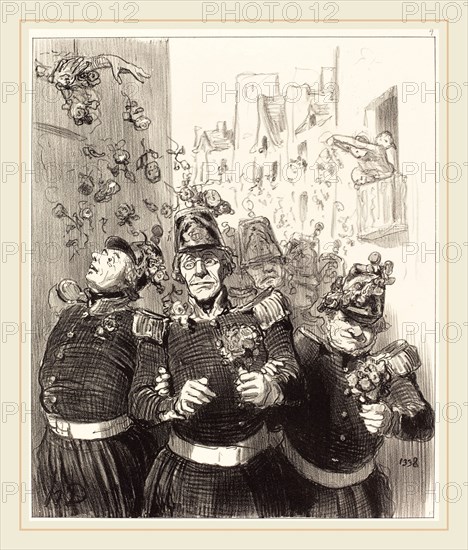 Honoré Daumier (French, 1808-1879), Rifolard est plus charmé que jamais, 1848, lithograph