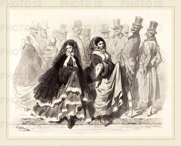 Gustave Doré (French, 1832-1883), Street Scene, 1854?, lithograph on wove paper [proof]