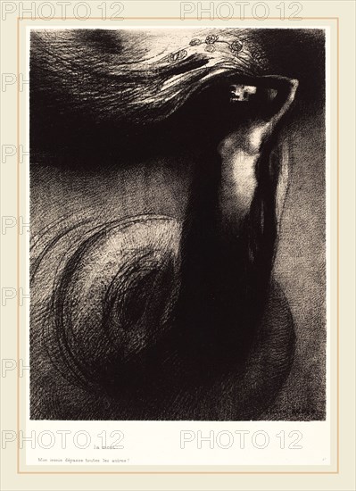 Odilon Redon (French, 1840-1916), La Mort: Mon ironie depasse toutes les autres! (Death: My iron surpasses all others!), 1889, lithograph