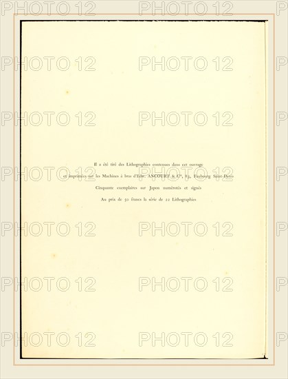 Henri de Toulouse-Lautrec and Henri-Gabriel Ibels (French, 1864-1901), Le cafe-concert, published 1893, portfolio with twenty-two lithographs, 11 by Toulouse-Lautrec and 11 by Ibels