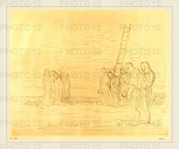 Jean-Louis Forain, Calvary (first plate), French, 1852-1931, 1902, etching