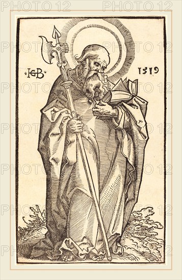 Hans Baldung Grien (German, 1484-1485-1545), Saint Matthew, 1519, woodcut