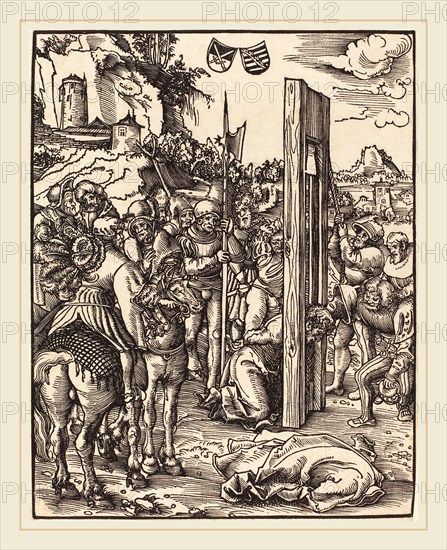 Lucas Cranach the Elder (German, 1472-1553), Saint Matthias, woodcut