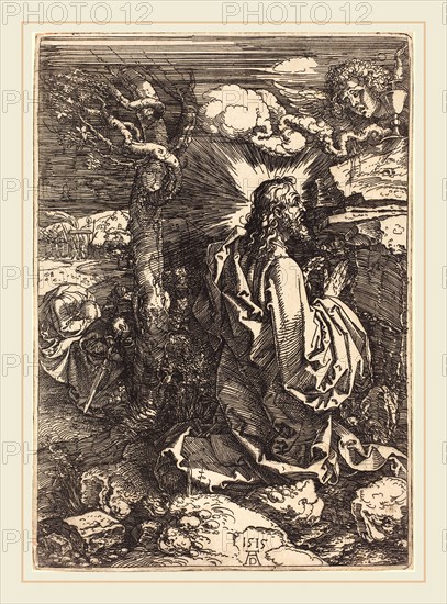 Albrecht DÃ¼rer (German, 1471-1528), Christ on the Mount of Olives, 1515, etching