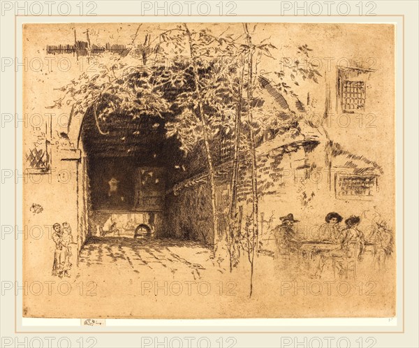 James McNeill Whistler (American, 1834-1903), The Traghetto, No.II, 1880, etching and drypoint